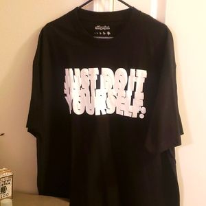 Black t-shirt by side project (never worn)